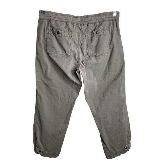 LL Bean Women’s Gray Drawstring Cropped‎ Pants Size XS Active Hiking Outdoors - Picture 2 of 13